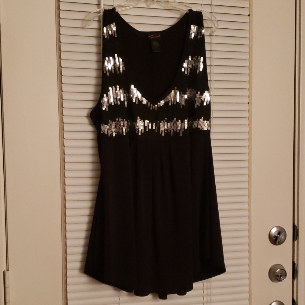 Torrid sequence babydoll racerback tank